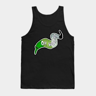 LGBTQ+ Aromantic Pride Worm on a String Tank Top